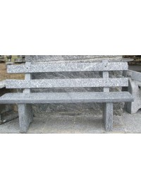 Sitzbank mit Rückenlehne aus Gneis Antigorio Glatt 170x35x5 cm