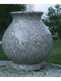 Vase aus Granit Rosa Poliert